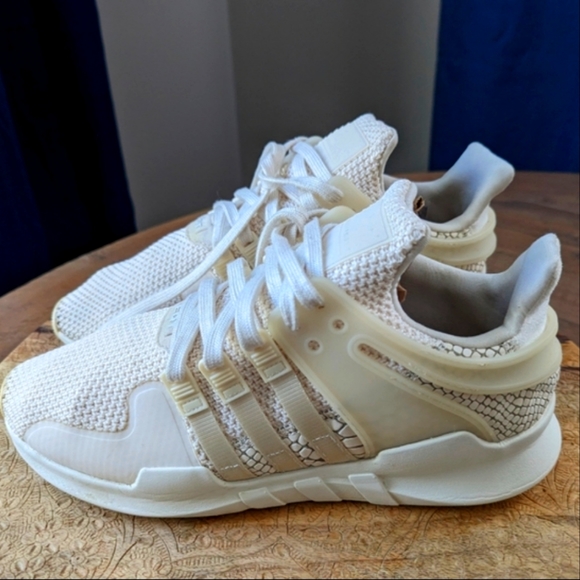 adidas Other - Adidas EQT support adv cream snake skin sneaker, mens size 11.5